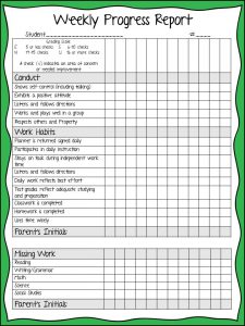 student progress report template ccddcbaacdebacbfbd behavior report student behavior