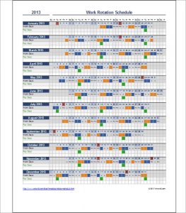 student schedule template