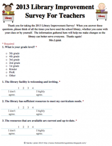 student survey questions screenshot at pm