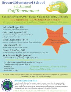 summer camp flyers brevard montessori golf tournament