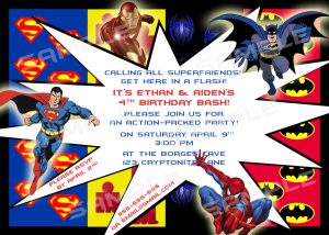 superhero birthday invitations superhero birthday party invitations template wgrcweo