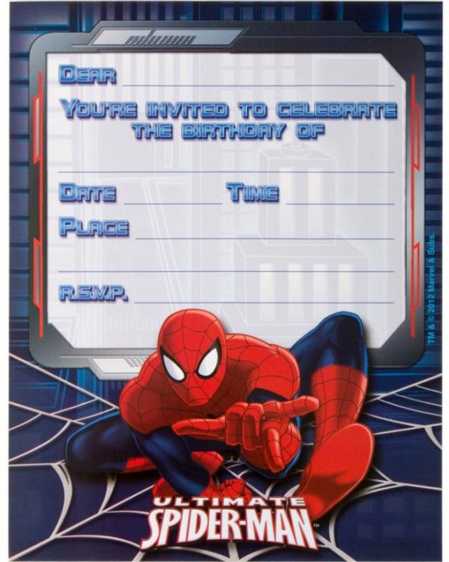 superhero invitation template