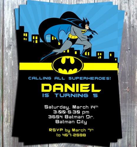 superhero invite template