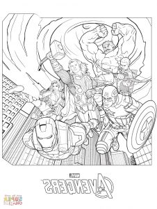 superheroes coloring books marvel avengers coloring page free printable coloring pages intended for coloring pages of marvel avengers