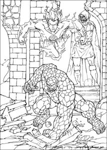 superheroes coloring pages fantasticos