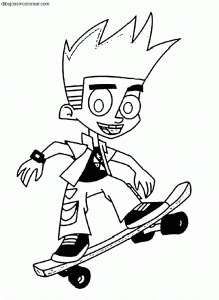 superheroes coloring pages dibujos de johnny test para colorear