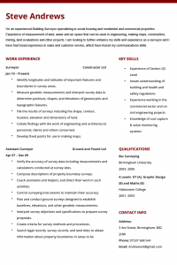 support letter template cv surveyor