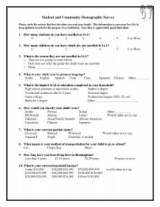 survey demographic questions sample demographic survey questions