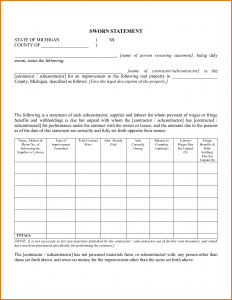 sworn statement template sworn statement template