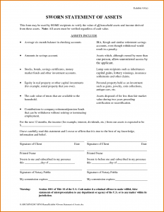 sworn statement template sworn statement template