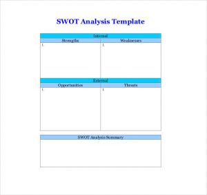 swot analysis template word swot analysis template word