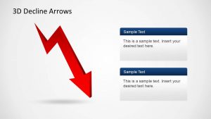 swot analysis templates d decline arrows