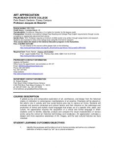 syllabus template high school art appreciation syllabus