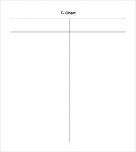 T Chart Template | Template Business