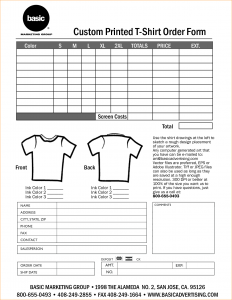 t shirt order form t shirt order forms template free 38428585