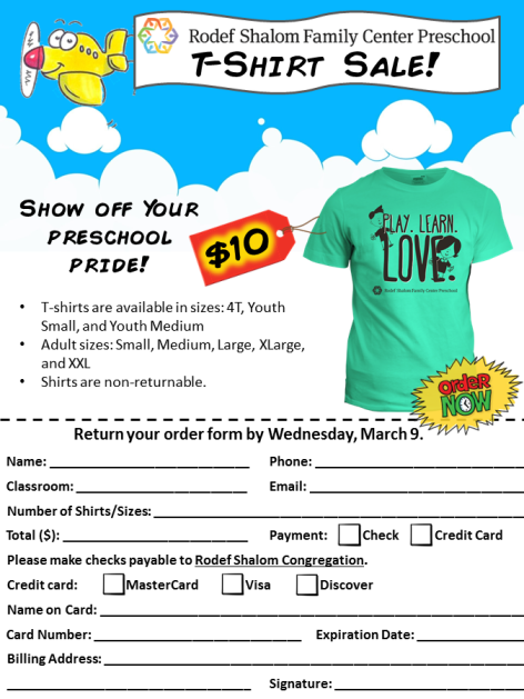 t shirt order form template word