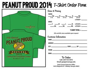 t shirt order forms peanut proud tshirt order form