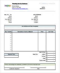 t shirt order forms plumbing service invoice template with sales tax