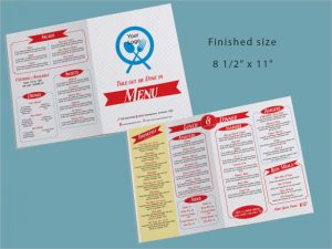 take out menu template take out restaurant menu template download