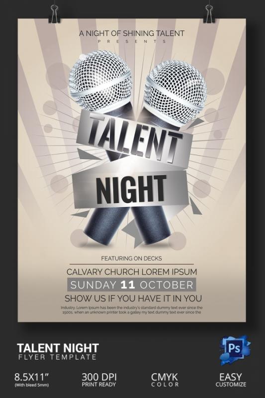 talent show flyer