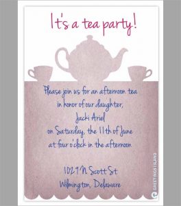 tea party invitation template tea party invitation template