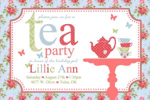 tea party invitation template tea party invitations wording template