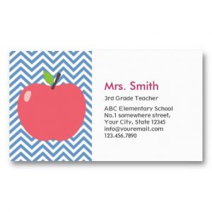 teacher business cards fecffdafaedac business card templates business card design