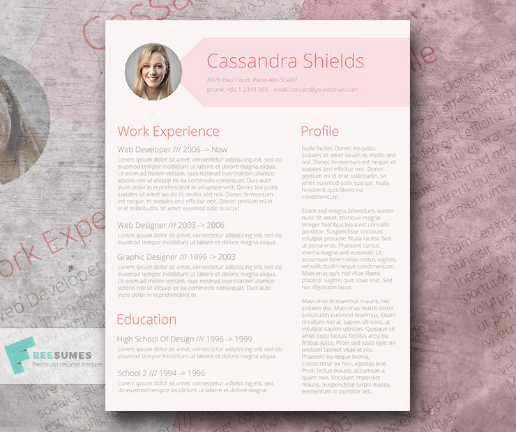 teacher resume template word