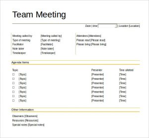 team meeting agenda template download team meeting agenda template printable