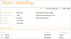 team meeting agendas teammtg