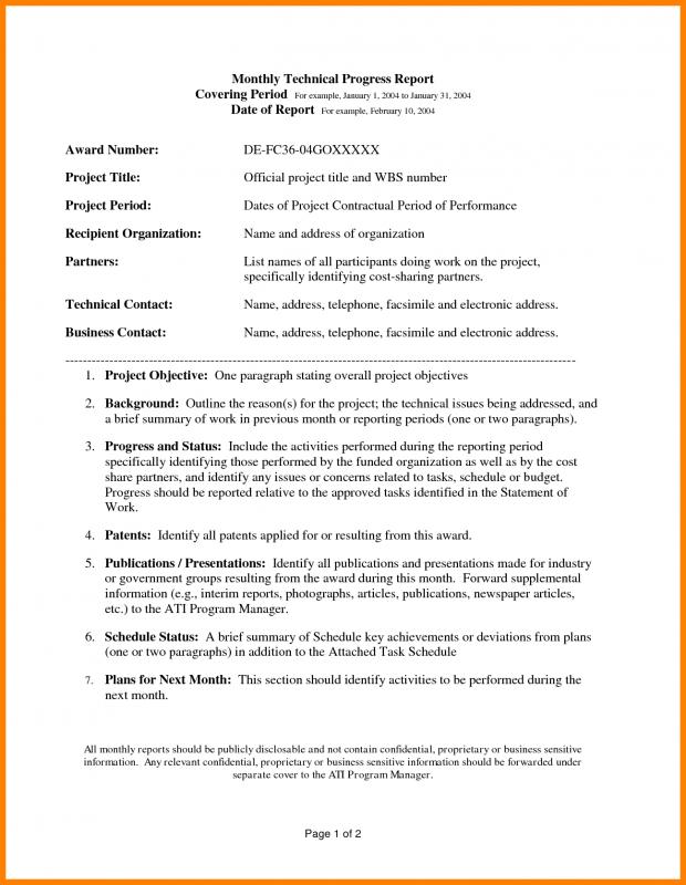 technical report template