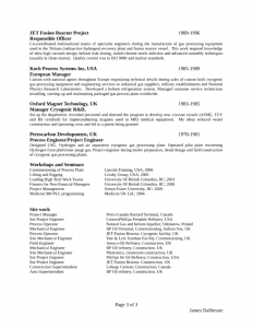 technical resume template clean project engineer resume l