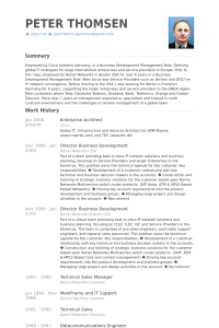 technical resume template enterprisearchitectresume example