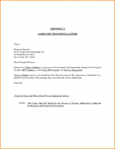 template business letter transmittal letter template