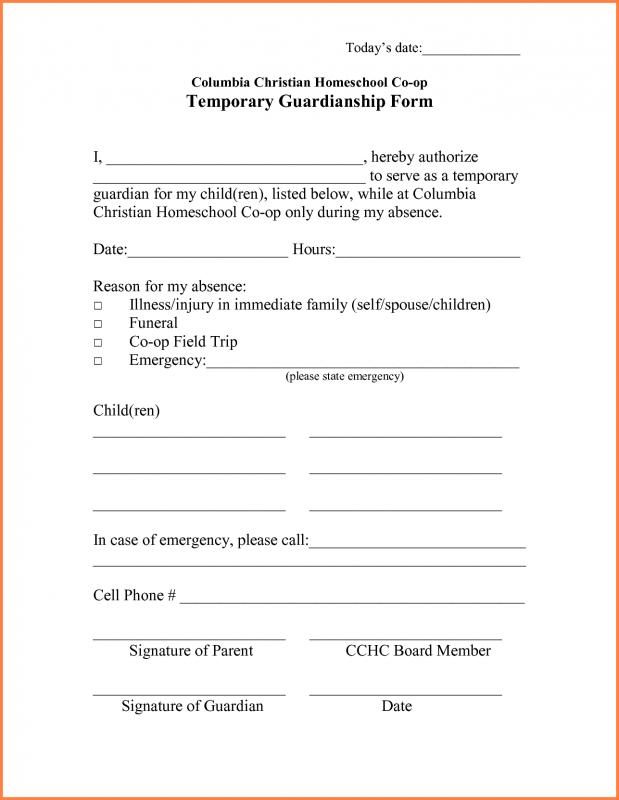 temporary custody agreement