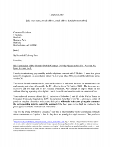 termination of contract letter business contract termination letter template