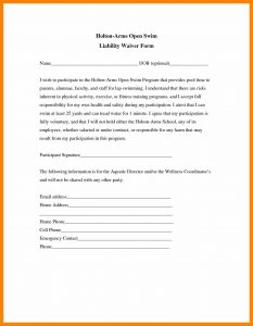 termination of lease agreement waiver template liability insurance liability insurance waiver template