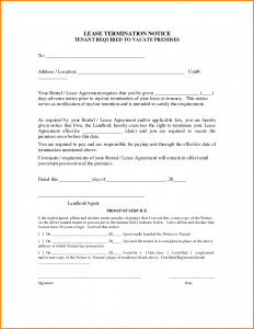 termination of lease termination of lease agreement