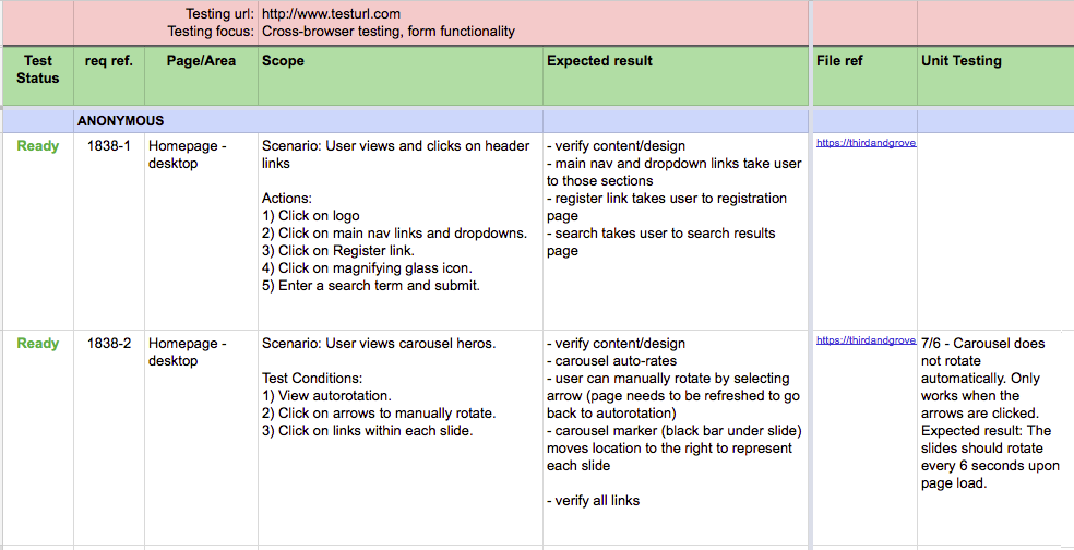 test case template excel