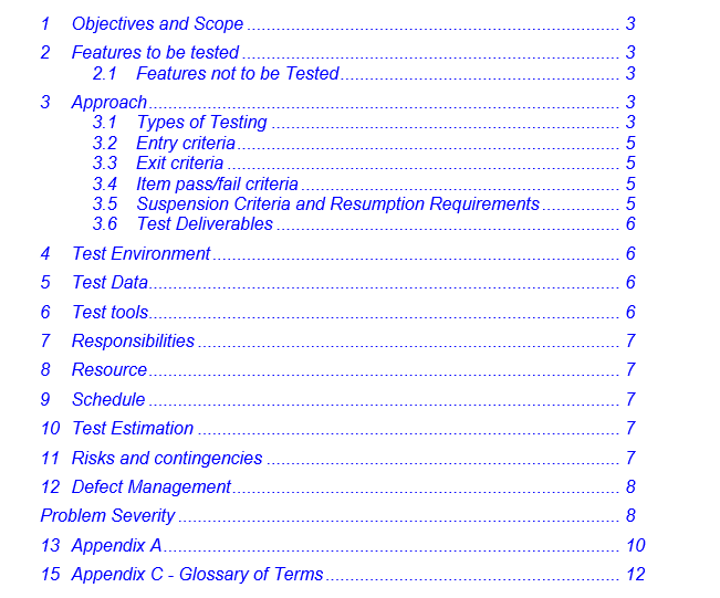 Test Strategy Document Sample Pdf