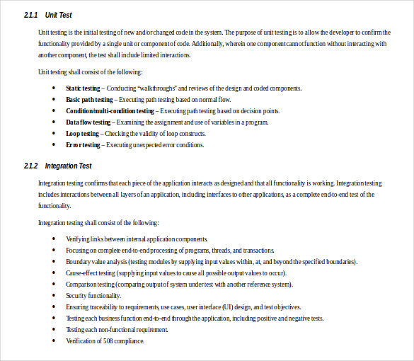 test strategy template