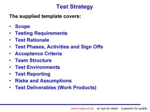 test strategy template tips and templates for test managers