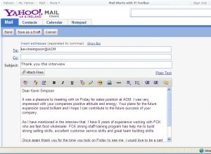 thank you email after interview sending a thank you email after an interview