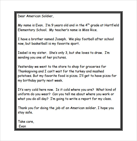 Thank You Letters To Veterans Examples Template Business