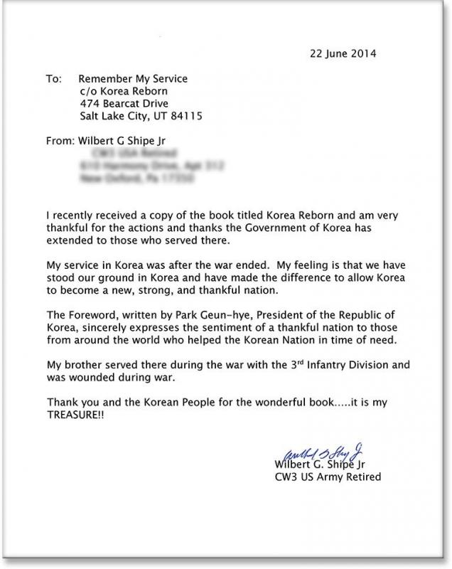 Thank You Letters To Veterans Examples Template Business