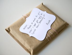 thank you note for money packaging ideas