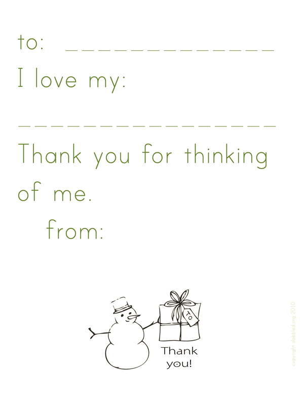 thank you note template