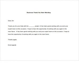 thank you note to realtor business thank you note wording