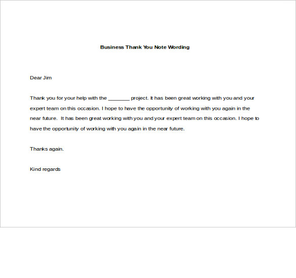thank you note to realtor