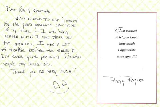 thank you note to realtor